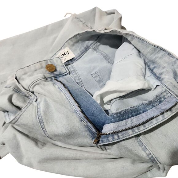 Show Me Your Mumu Jeans Size 27 Light Blue Color Wide Leg Stretch - Picture 9 of 16